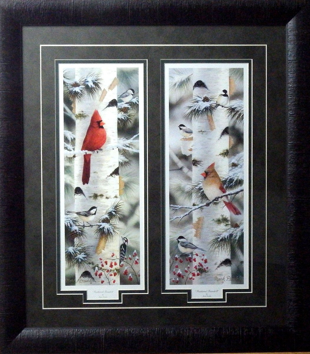 Mark Daehlin Feathered Friends II & II Framed