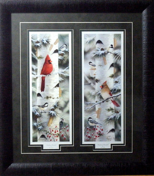 Mark Daehlin Feathered Friends II & II Framed