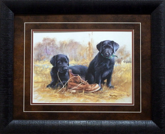 Jim Killen That's my Puppy-Black Lab-Signed Print-Framed