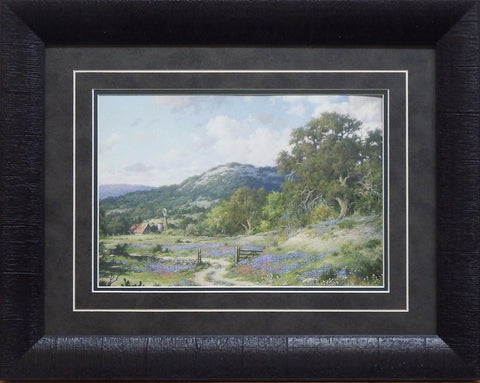 Larry Dyke Hill Country Evening-Framed