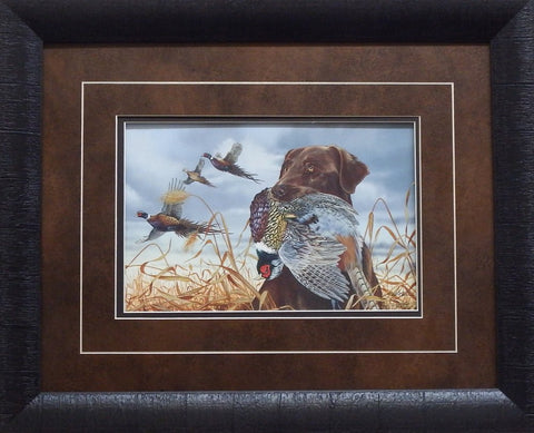 Scot Storm Field Companions Chocolate Lab-Framed