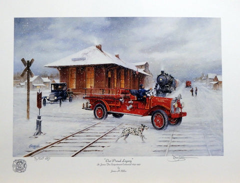 James Killen "Our Proud Legacy" St.James Fire Dept Open Edition Print 18 x 12