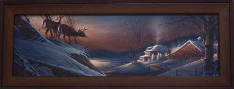 Terry Redlin Deer Crossing- Framed