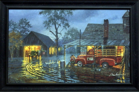 Dave Barnhouse Shelter From the Storm-Signed-Framed