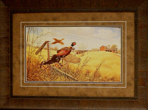 Derk Hansen Pheasants-Framed