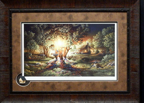 Terry Redlin Colors of Spring  Print Framed with Cameo