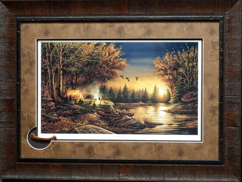 Terry Redlin Evening Solitude Framed print with Cameo