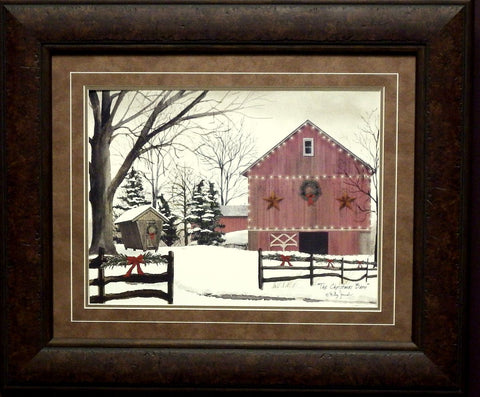 Billy Jacobs The Christmas Barn Holiday Print-Framed