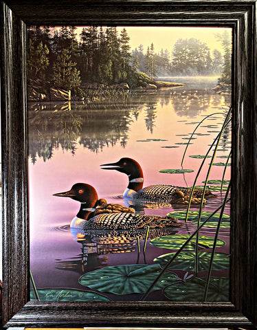 Kim Norlien Northen Splender Look With Chicks Art Print-Framed 28 x 22