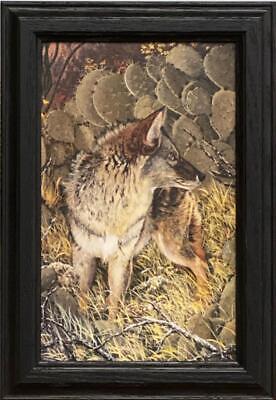 Ray Whitson Coyote Art Print-Framed 10 x 14.5