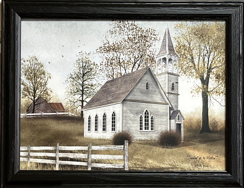 Billy Jacobs Sunday go to Meeting Church Studio Canvas Framed 18.5 x 14.5
