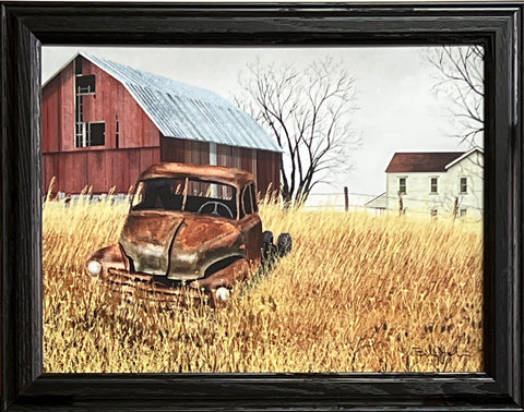 Billy Jacobs Grandad's Old Truck Farm Barn Art Print-Framed 18.5 x 14.5