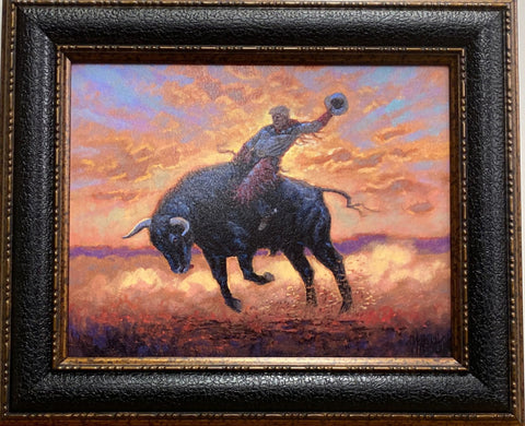 Jon McNaughton 2020 Ride Donald Trump Bronco Ride Art Print Framed