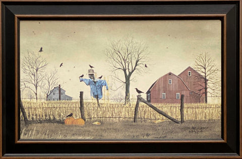 Billy Jacobs After the Harvest Country Scarecrow Art Print-Framed 23.5 x 15.5