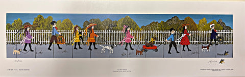 Mrs. B Childrens S/N Art Print The Pet Parade (14.75x3)