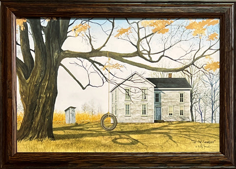 Billy Jacobs The old Farmhouse Outhouse Art Print-Framed 20.5 x 14.5-FREE SHIPPING