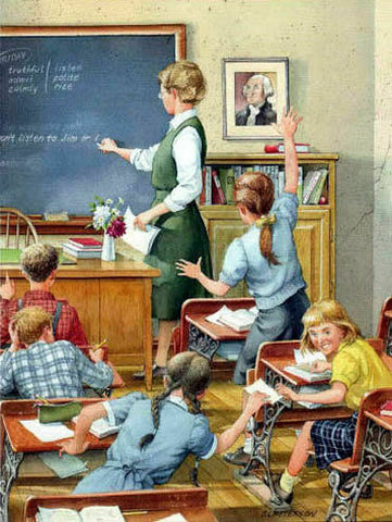 Charles Peterson, Taking notes S/N School Days Art Print 14 x 20