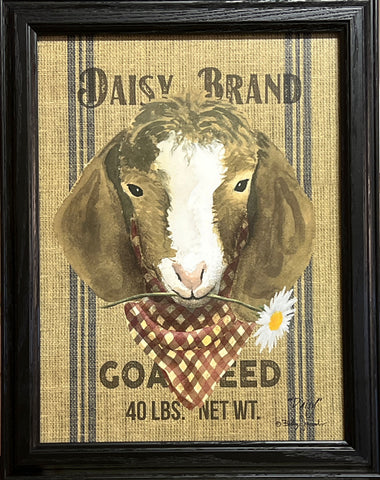 Billy Jacobs Daisy Goat Farm Art Print 14.5 x 18.5