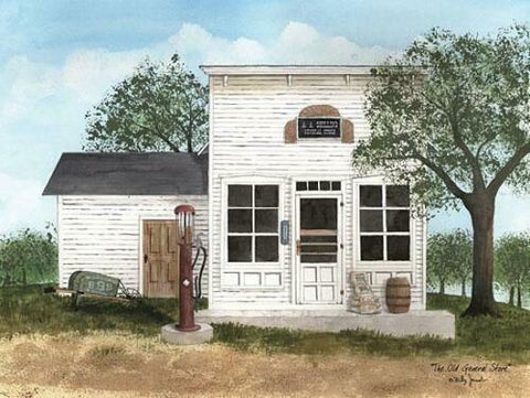 Billy Jacobs The Old General Store Nostalgic   Art Print  16 x 12