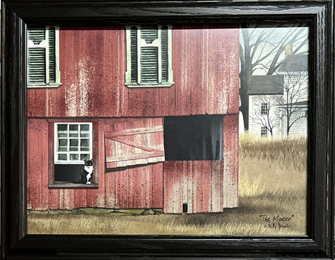 Billy Jacobs The Mouser Farm Barn Farmhouse Art Print-Framed 18.5 x 14.5