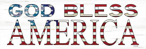 Jacobs, God Bless America Art Print 36 x 12