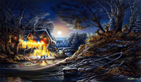 Terry Redlin Toasting Marshmallows - 24"x14" Signed/Numbered
