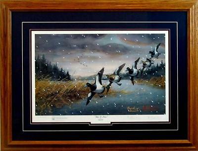 Time to Leave by Les Kouba and Bud Grant  Signed Artists Proof Framed 30.5 x 23.5