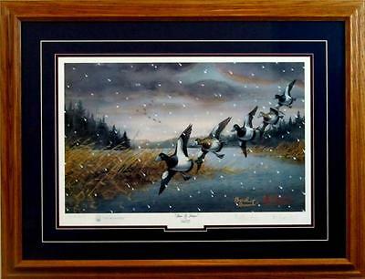 Time to Leave by Les Kouba and Bud Grant  Signed Artists Proof Framed 30.5 x 23.5