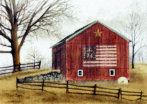 Billy Jacobs The Flag Barn Art Print (24x18)