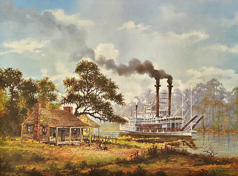 Robert Rucker Signed and Numbered Steamboat Art Print (22.75"x17.25")