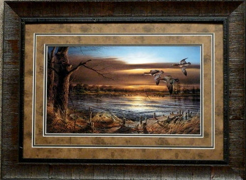 Terry Redlin Reflections Duck Print-Framed