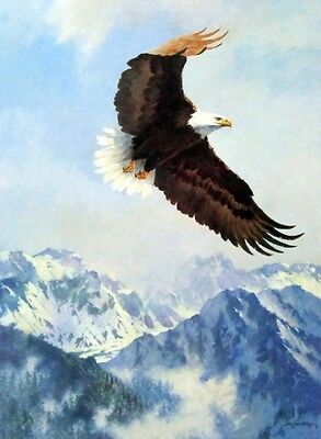 Spirit of the North By John Swatsley Eagle Print Image Size S/N 15" x 20"