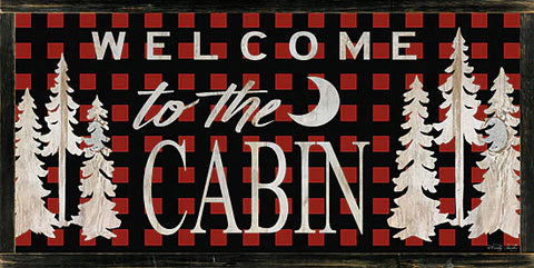 Cindy Jacobs Welcome to the Cabin Art Print (24x12)-FREE SHIPPING