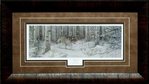 Mark Daehlin Watched Wolve  Print Framed