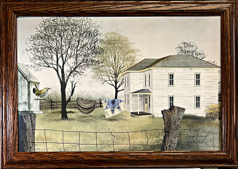 Billy Jacobs Spring Cleaning Farm House Art Print-Framed 20.5 x 14.5