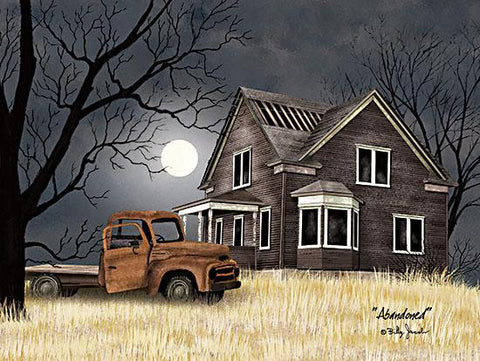 Billy Jacobs Abandoned -Old Truck Full Moon Art Print 16 x 12