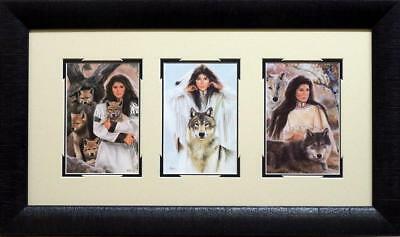 Maija Family Ties Native American Framed Trilogy  24 x 14-Free Shipping