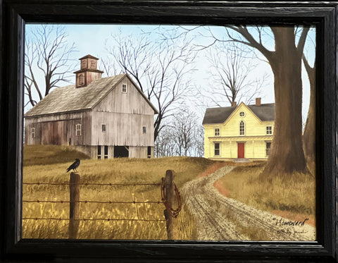 Billy Jacobs Homeward Farm and Farmhouse Art Print-Framed 18.5 x 14.5