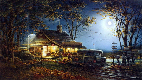 Terry Redlin Autumn Traditions - 32" x 18.5" Signed and Numbered