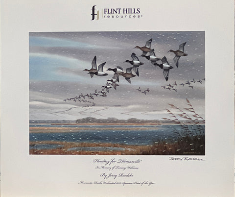 Jerry Raedeke Heading for Thomasville DU S/N Art Print
