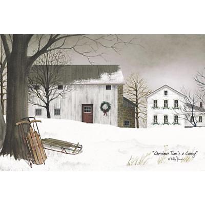 Billy Jacobs Christmas Time's a Coming Country Farm Art Print 18 x 12