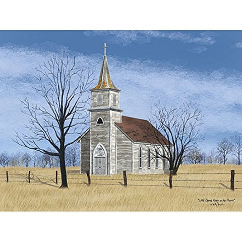 Billy Jacobs Little Church on the Prairie Print - 16 x 12