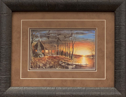 Jim Hansel Sundown- Framed - 19 x 16" Open Edition - 19.25 x 16" Open Edition