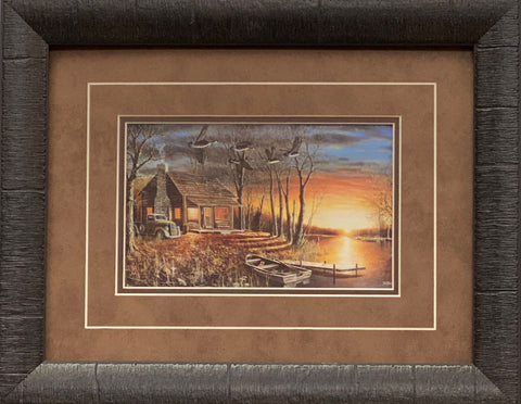Jim Hansel Sundown- Framed - 19 x 16" Open Edition