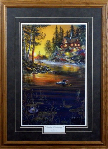 Jim Hansel Garden Hideaway- Framed - 16"x19" Open Edition