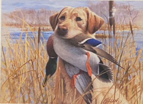 Jim Killen Proud Retrieve Yellow Lab S/O CE (9x6.5)