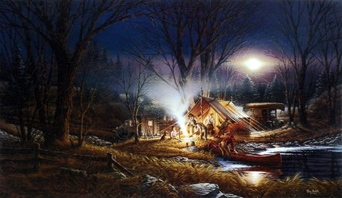 Terry Redlin Campfire Tales - 32"x18.5" Signed/Numbered