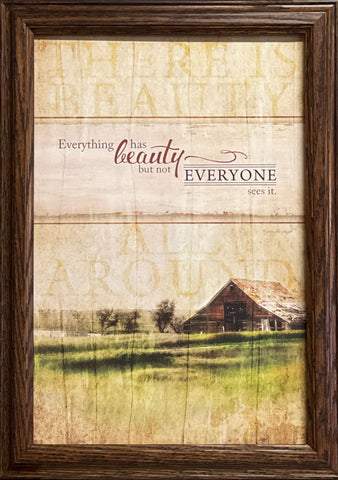 Jeniffer Puch Bring Happiness Landscape Art Print-Framed 14.5 x 20.5