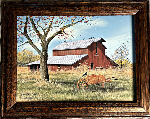Billy Jacobs Summer's End Farm Art Print-Framed (Wood) 14.5 x 11.5