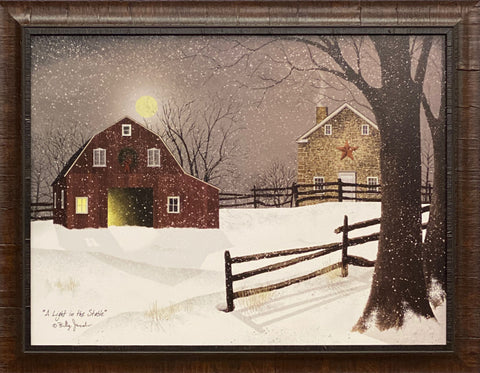Billy Jacobs A Light in the Stable Art Print-27.5 x 21.5